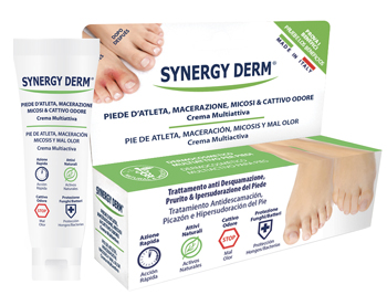 SYNERGY DERM CREMA PIEDE ATLETA MACERAZIONE SUDORE - Farmacia Mortise