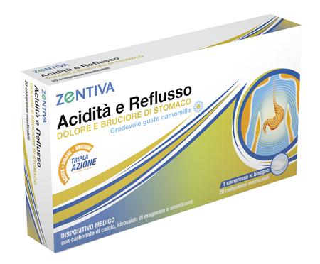 ZENTIVA ACIDITA' REFLUSSO 20 COMPRESSE MASTICABILI - Farmacia Mortise