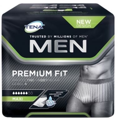 MUTANDINA ASSORBENTE MASCHILE TENA MEN PREMIUM FIT LIVELLO 4 S/M 10 PEZZI - Farmacia Mortise