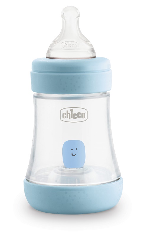 CHICCO BIBERON PERFECT 5 BOY 150 ML IN SILICONE 1 FORO - Farmacia Mortise