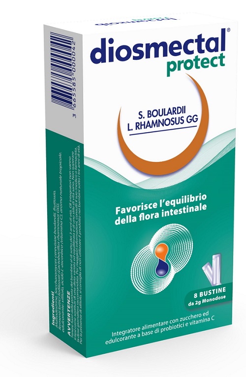 DIOSMECTAL PROTECT 8 BUSTINE OROSOLUBILI 2 G - Farmacia Mortise