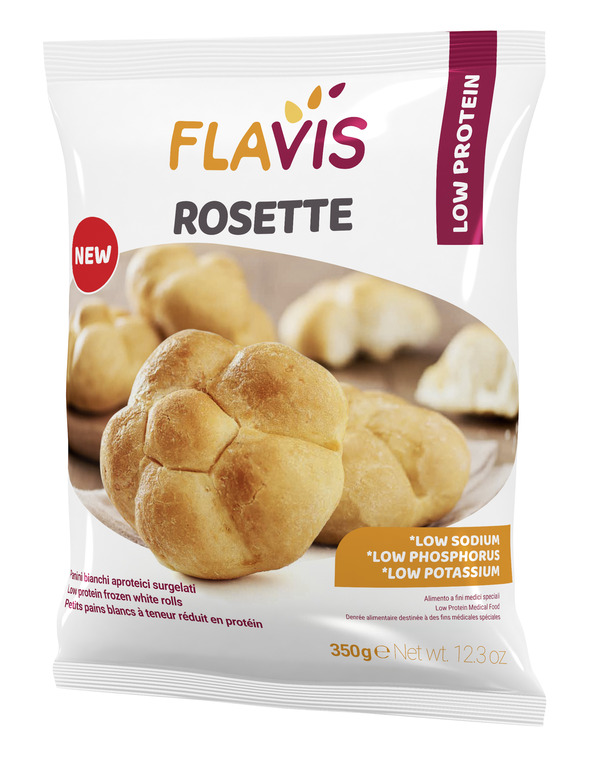 FLAVIS ROSETTE PANINI BIANCHI APROTEICI SURGELATI 350 G - Farmacia Mortise