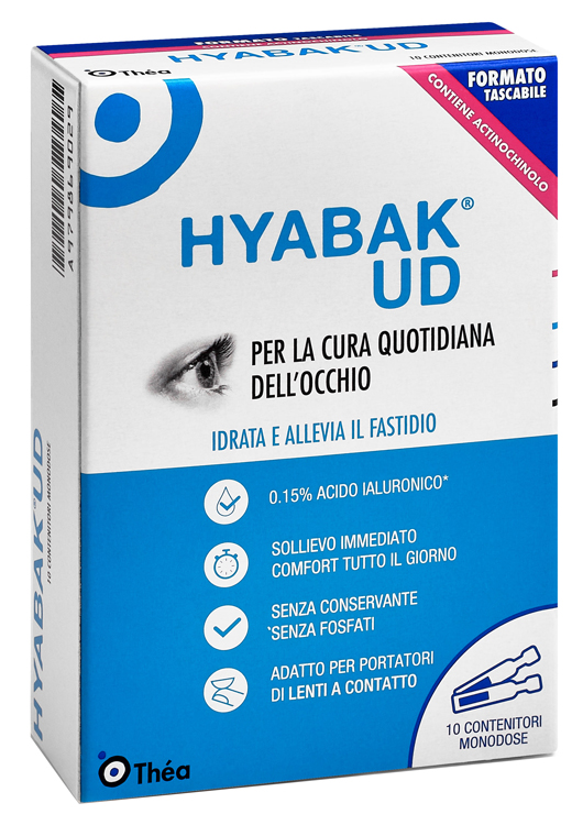 HYABAK UD SOSTITUTO LACRIMALE 10 MONODOSI 4 G - Farmacia Mortise