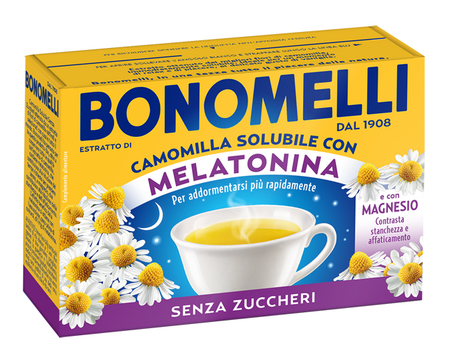CAMOMILLA SOLUBILE MELATONINA MAGNESIO 16 BUSTINE - Farmacia Mortise