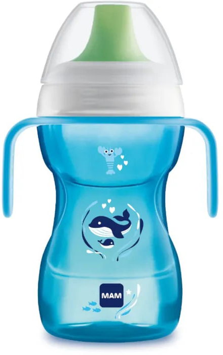 MAM TAZZA FUN TO DRINK 270 ML 8+ BECCUCCIO RIGIDO MASCHIO - Farmacia Mortise