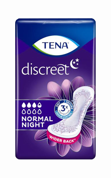 ASSORBENTE TENA DISCREET NORMAL NIGHT 10 PEZZI - Farmacia Mortise