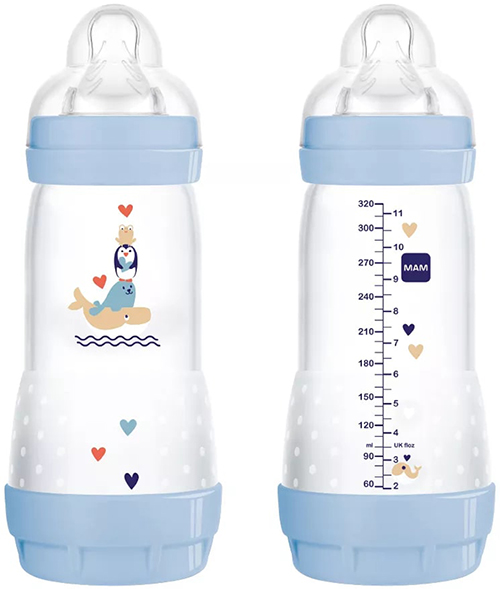 MAM BIBERON EASY START 320 ML 4+ TETTARELLA 3 MASCHIO - Farmacia Mortise