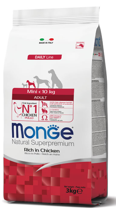MONGE DOG MINI ADULT 3 KG - Farmacia Mortise