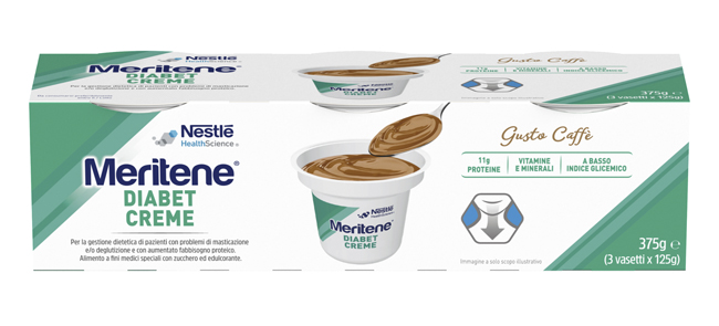 MERITENE DIABET CREME CAFFE' 3 X 125 G - Farmacia Mortise