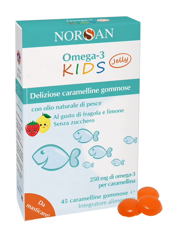 NORSAN OMEGA 3 KIDS 45 CARAMELLINE GOMMOSE - Farmacia Mortise