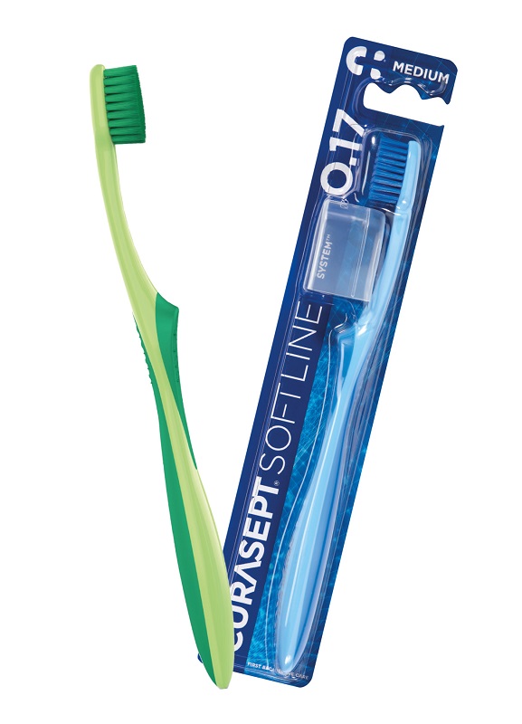 CURASEPT SPAZZOLINO MEDIUM 017 BIPACK - Farmacia Mortise