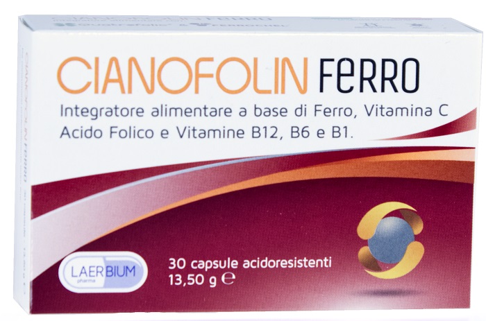 CIANOFOLIN FERRO 30 CAPSULE - Farmacia Mortise