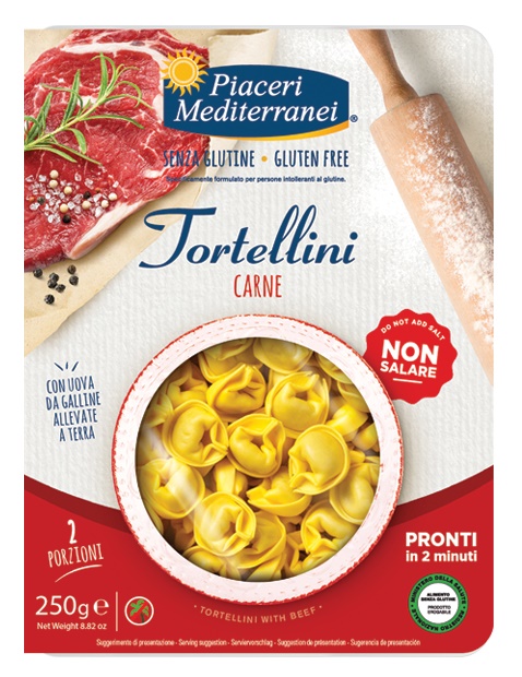 PIACERI MEDITERRANEI TORTELLINI CARNE 250 G - Farmacia Mortise