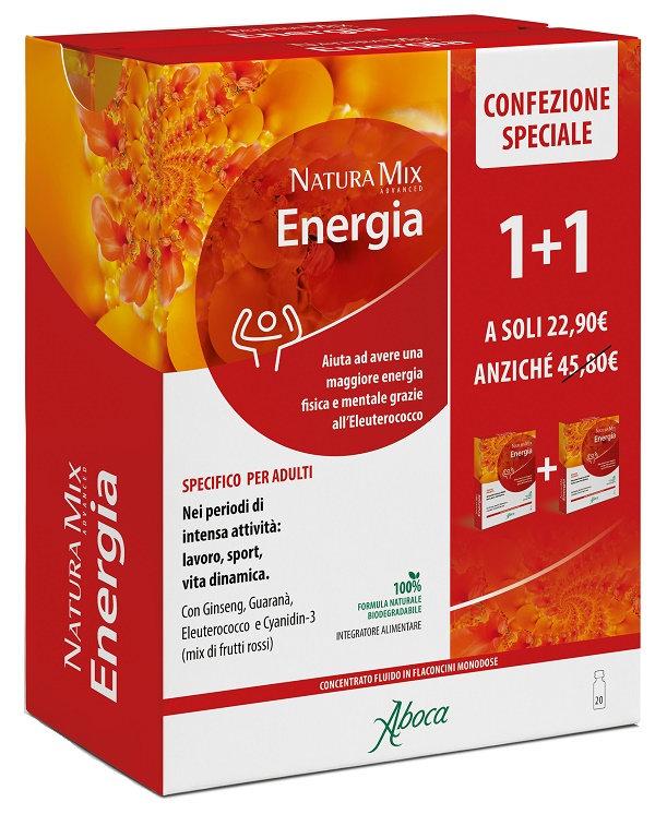 NATURA MIX ADVANCED ENERGIA 10 + 10 FLACONCINI CONFEZIONE SPECIALE - Farmacia Mortise