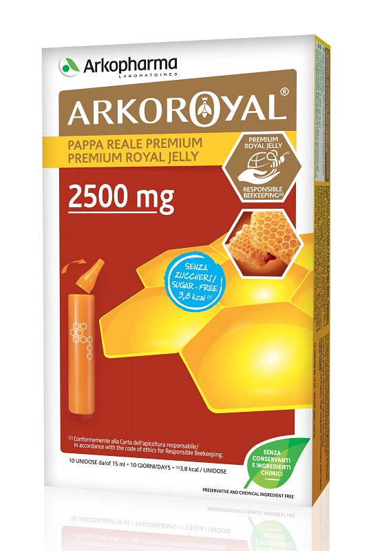 ARKOROYAL PAPPA REALE 2500 MG SENZA ZUCCHERO 10 FIALE - Farmacia Mortise