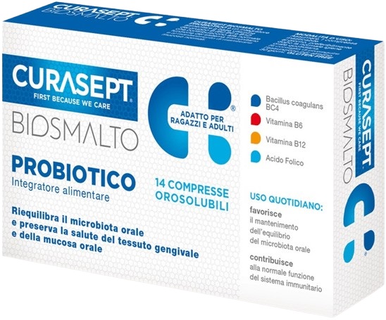 CURASEPT BIOSMALTO PROBIOTICO 14 COMPRESSE - Farmacia Mortise
