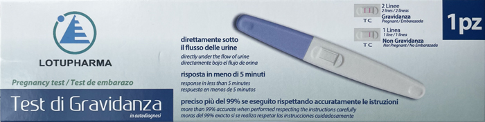 LOTUPHARMA TEST DI GRAVIDANZA 1 PEZZO - Farmacia Mortise