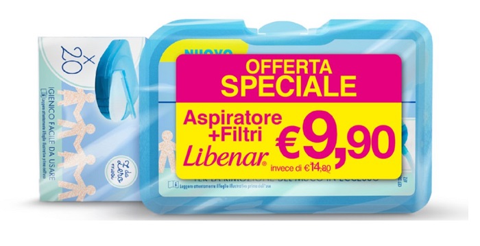 LIBENAR BIPACCO ASPIRATORE SOFT + 25 FILTRI - Farmacia Mortise