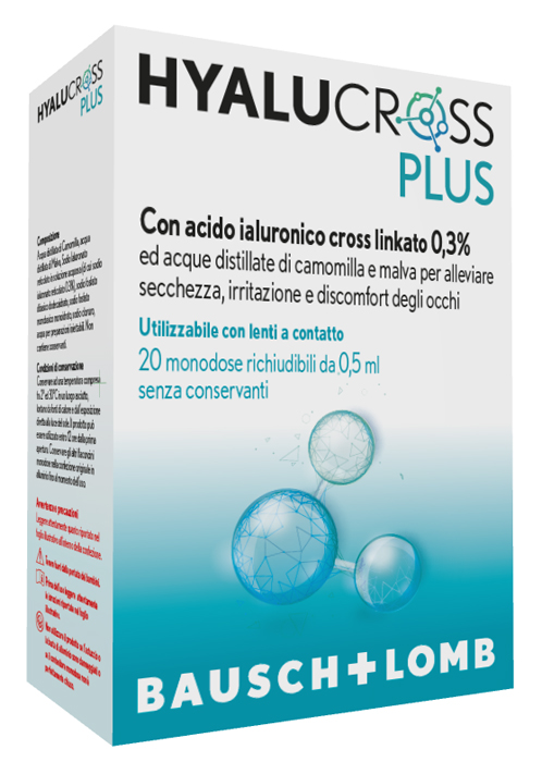 HYALUCROSS PLUS 20 FLACONCINI MONODOSE DA 0,5 ML - Farmacia Mortise