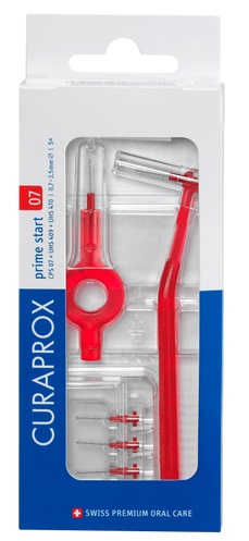 CURAPROX CPS 07 SCOVOLINO PRIME START 07 RED 5 PEZZI - Farmacia Mortise