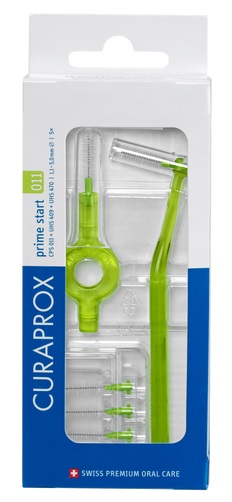 CURAPROX CPS 011 SCOVOLINO PRIME START 011 LIME GREEN 5 PEZZI - Farmacia Mortise