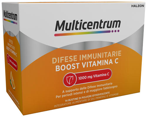 MULTICENTRUM DIFESE IMMUNITARIE BOOST VITAMINA C 14 BUSTINE - Farmacia Mortise
