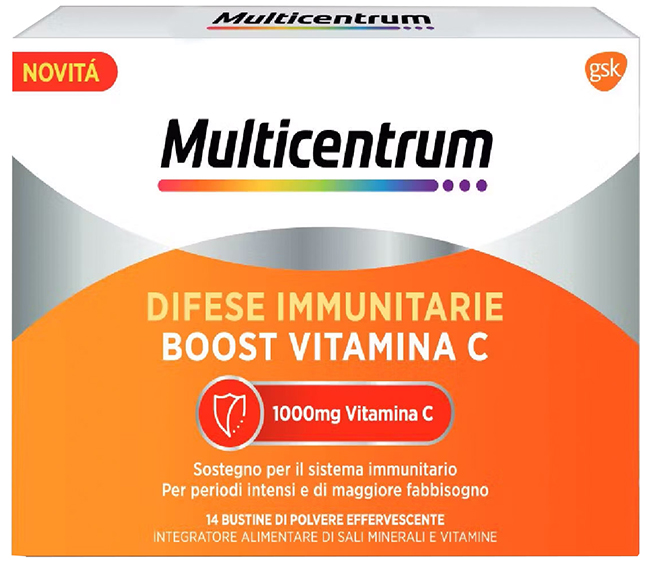 MULTICENTRUM DIFESE IMMUNITARIE BOOST VITAMINA C 28 BUSTINE - Farmacia Mortise