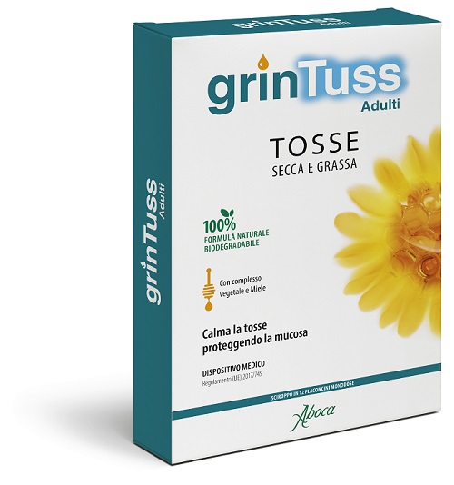 GRINTUSS ADULTI SCIROPPO 12 FLACONCINI MONODOSE - Farmacia Mortise