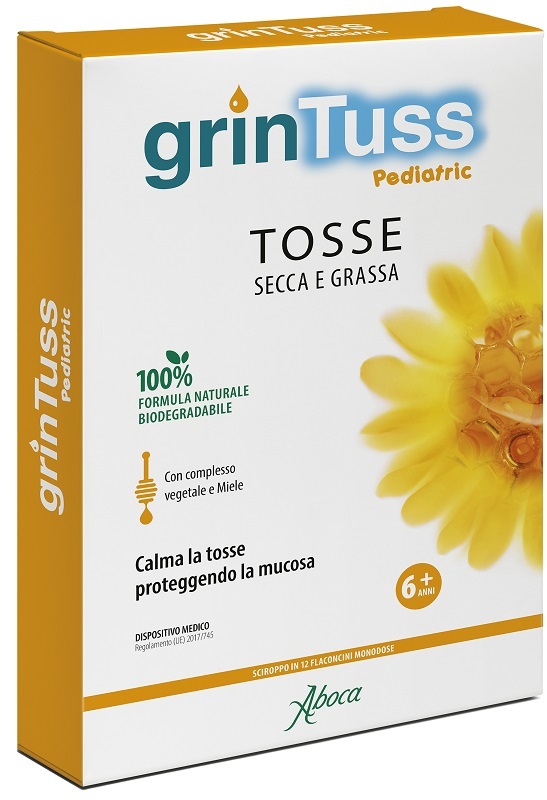 GRINTUSS PEDIATRIC SCIROPPO 12 FLACONCINI - Farmacia Mortise