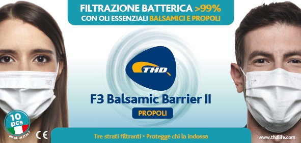 MASCHERINA F3 BALSAMIC BARRIER II 10 PEZZI - Farmacia Mortise