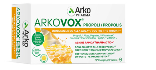 ARKOVOX PROPOLI MIELE/LIMONE 24 COMPRESSE - Farmacia Mortise