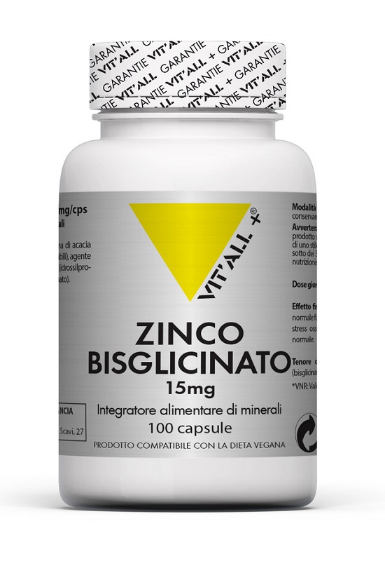 ZINCO BISGLICINATO 100 CAPSULE VEGETALI - Farmacia Mortise