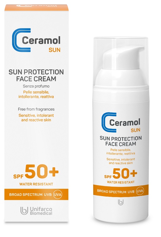 CERAMOL SUN PROTECTION FACE CREAM SPF50+ 50 ML - Farmacia Mortise