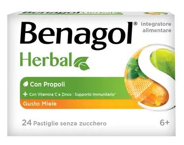 BENAGOL HERBAL MIELE 24 PASTIGLIE - Farmacia Mortise