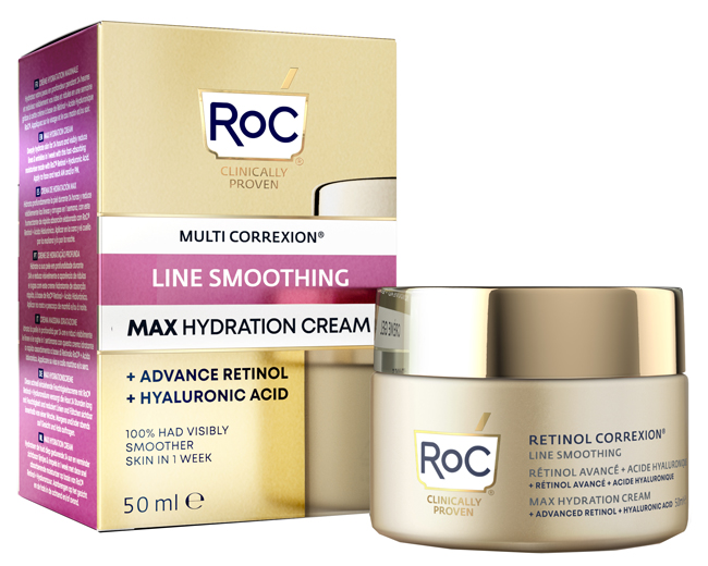 ROC RETINOL CORREXION LINE SMOOTHING CREMA VISO 50 ML - Farmacia Mortise