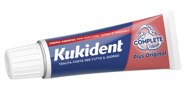 KUKIDENT PLUS ORIGINAL CREMA ADESIVA DENTIERE 40 G - Farmacia Mortise