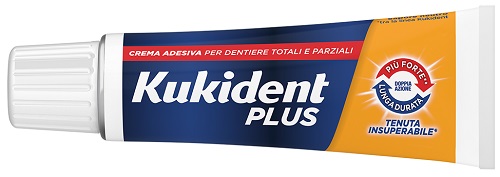 KUKIDENT PLUS DOPPIA AZIONE TENUTA INSUPERABILE CREMA ADESIVA DENTIERE 65 G - Farmacia Mortise