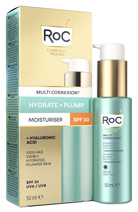 ROC MULTI CORREXION HYDRATE+ PLUMP IDRATANTE VISO SPF30 50 ML - Farmacia Mortise