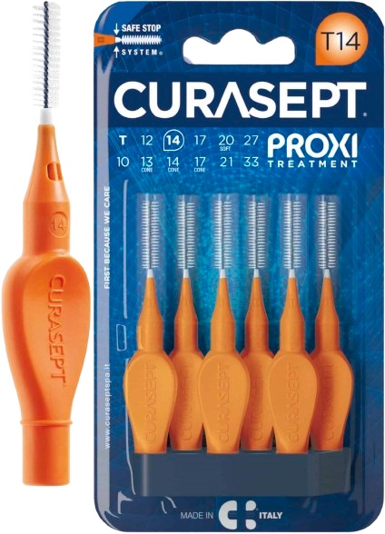 CURASEPT PROXI T14 ARANCIO/ORANGE 6 PEZZI - Farmacia Mortise
