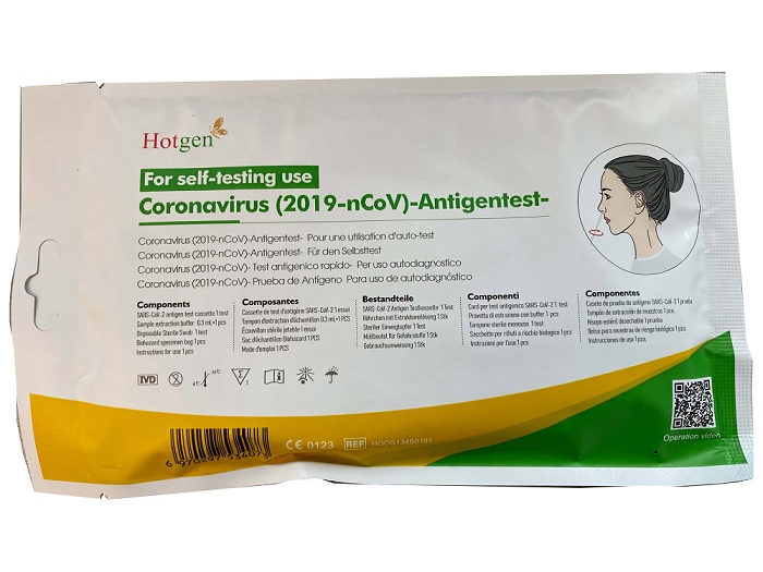 TEST ANTIGENICO RAPIDO COVID-19 HOTGEN AUTODIAGNOSTICO DETERMINAZIONE QUALITATIVA ANTIGENI SARS-COV-2 IN TAMPONI NASALI MEDIANTE IMMUNOCROMATOGRAFIA - Farmacia Mortise