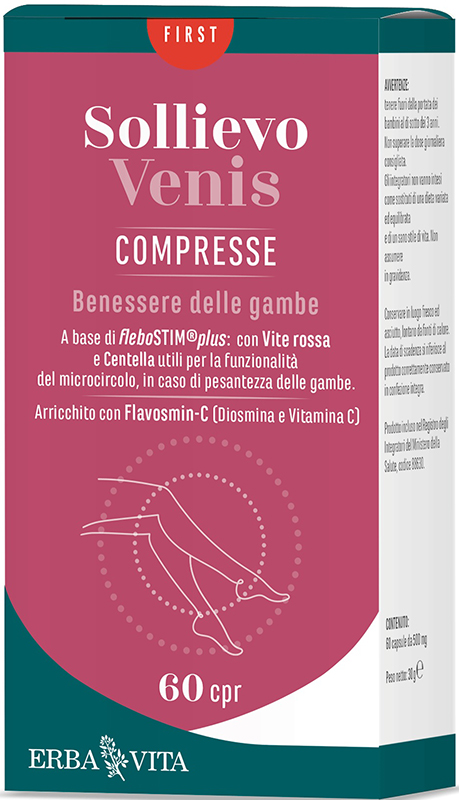 SOLLIEVO VENIS 60 COMPRESSE - Farmacia Mortise