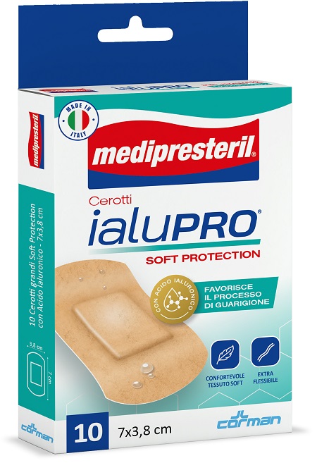 MEDIPRESTERIL CEROTTI IALUPRO SOFT PROTECTION SUPER 7X3,8CM 10 PEZZI - Farmacia Mortise
