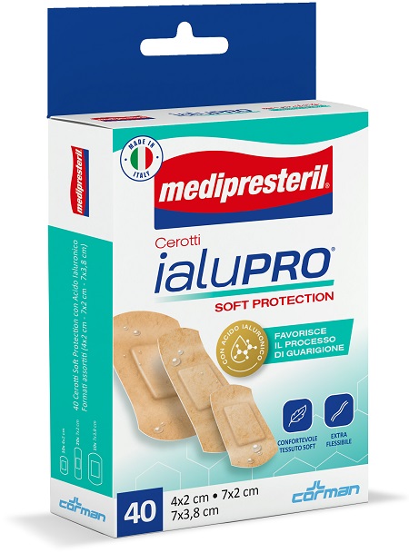 MEDIPRESTERIL CEROTTI IALUPRO SOFT PROTECIONT 3 FORMATI ASSORTITI 40 PEZZI - Farmacia Mortise