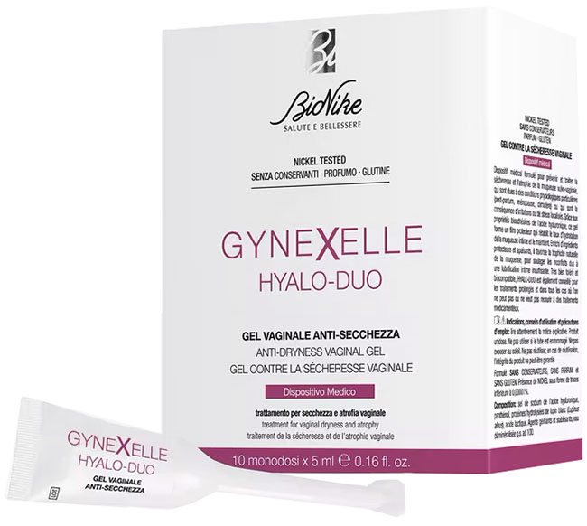 GYNEXELLE HYALO-DUO GEL VAGINALE ANTI-SECCHEZZA 10 PEZZI DA 15 ML - Farmacia Mortise