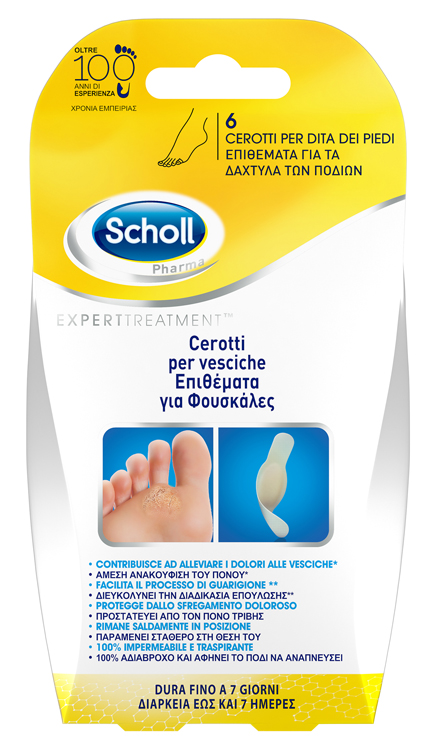 CEROTTO SCHOLL VESCICA DITA PIEDE 6 PEZZI - Farmacia Mortise