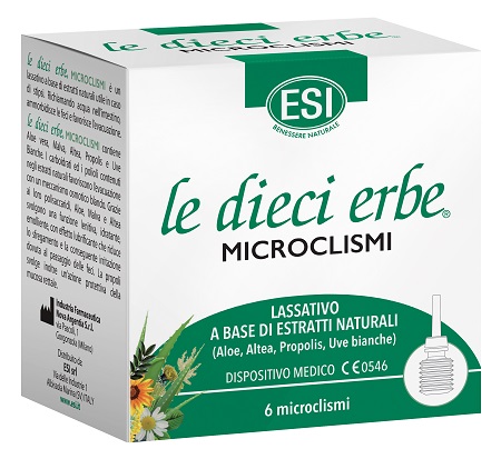 ESI LE DIECI ERBE MICROCLISMI 6 PEZZI - Farmacia Mortise