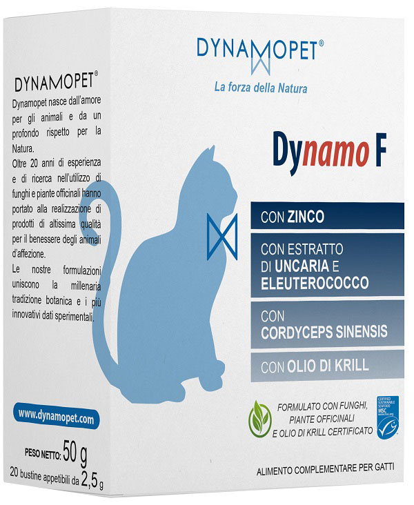 DYNAMO F GATTI 20 BUSTINE APPETIBILI DA 2,5 G - Farmacia Mortise