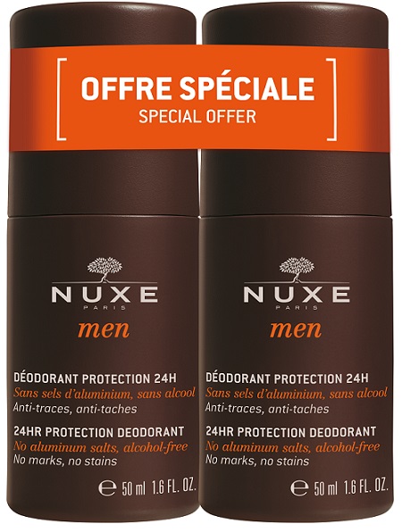 NUXE MEN DUO DEODORANTE UOMO PROTEZIONE 24 ORE 2 X 50 ML - Farmacia Mortise