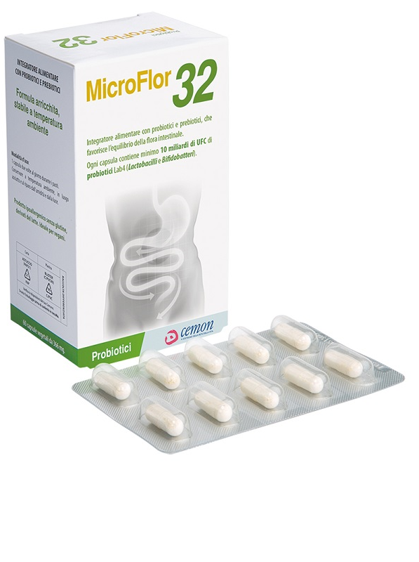 MICROFLOR 32 60 CAPSULE 366 MG NO FRIGO - Farmacia Mortise