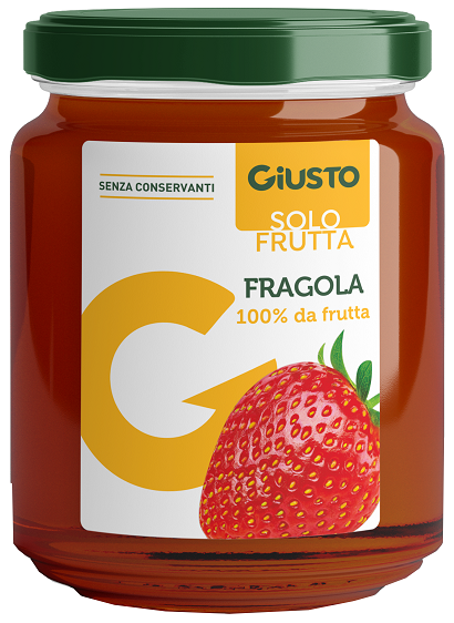 GIUSTO SOLO FRUTTA MARMELLATA FRAGOLE 284 G - Farmacia Mortise